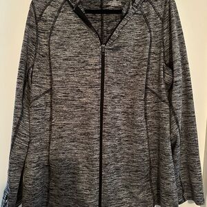 Lane Bryant Gray Zip-Up Hoodie